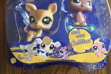 Littlest Pet Shop Toy Store - Littlest Pet Shop Pet Pairs Funniest #632 &  #633 Giraffe and Pink Mous