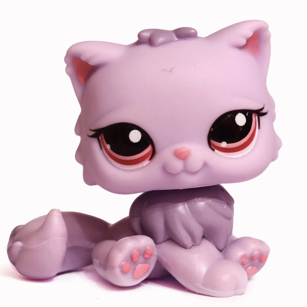 AUTHENTIC LITTLEST PET Shop #2465 Cat Wolf Persian / Original Hasbro