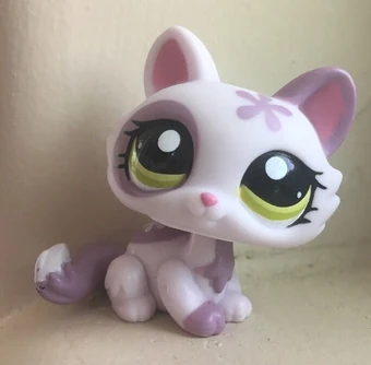 Authentic Littlest Pet Shop #2576 Crouching Kitty Kitten Cat / Original LPS