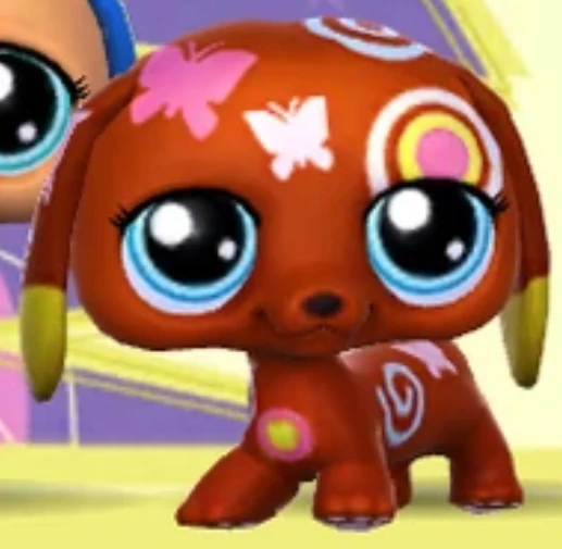 C/ HASBRO LPS AUTHENTIQUE PETSHOP CHIEN TECKEL DASCHUNG # 1010