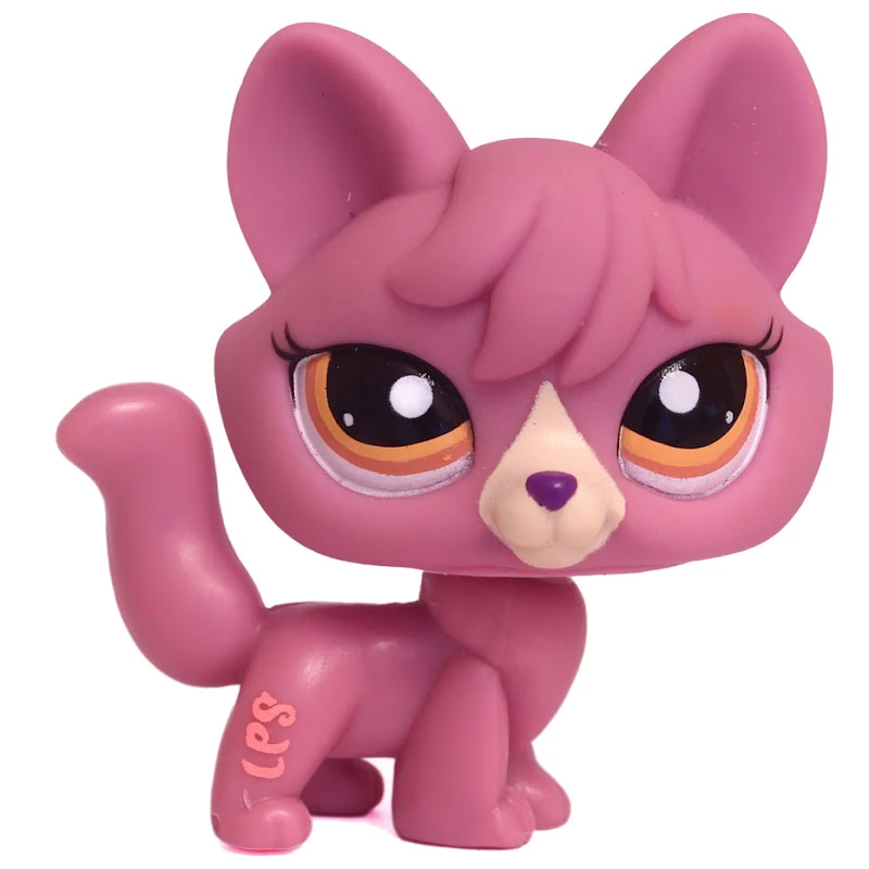 Vintage 2007 Hasbro Littlest Pet Shop Purple Fox #1536 Rare authentique déco animal de compagnie lps - France