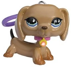 Littlest Pet Shop #518 – Chien Teckel Dachshund Original Hasbro, Figurine Authentique