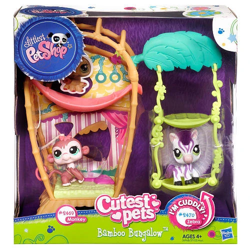 Littlest Pet Shop Cabane Bambou Jungle - Hasbro 2011 - Set 36968 Neuf