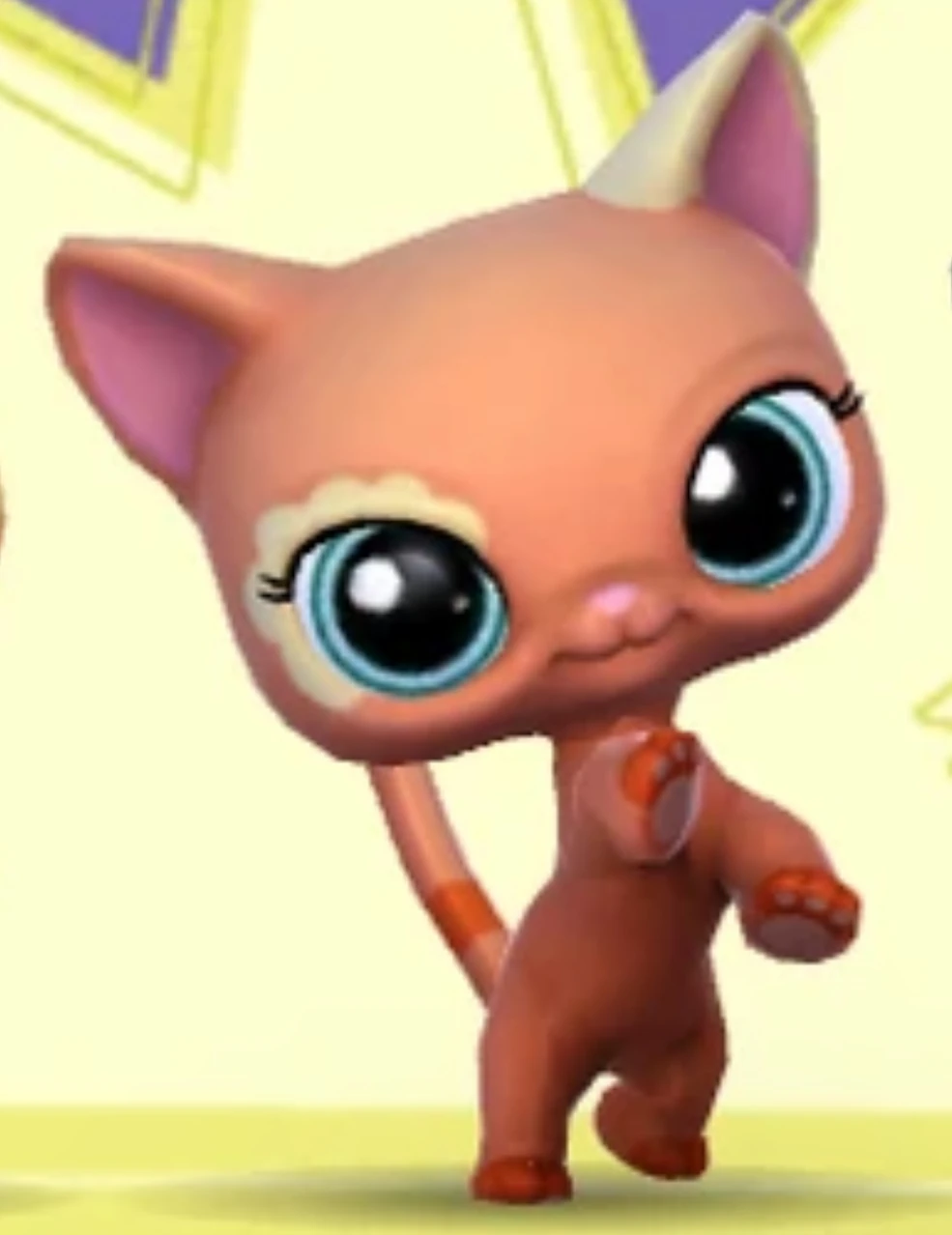 AUTHENTIC LITTLEST PET Shop Lps #64 Shorthair Cat White Chat
