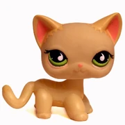 LPS # 733 Shorthair cat Chat européen Authentique Littlest Pet Shop