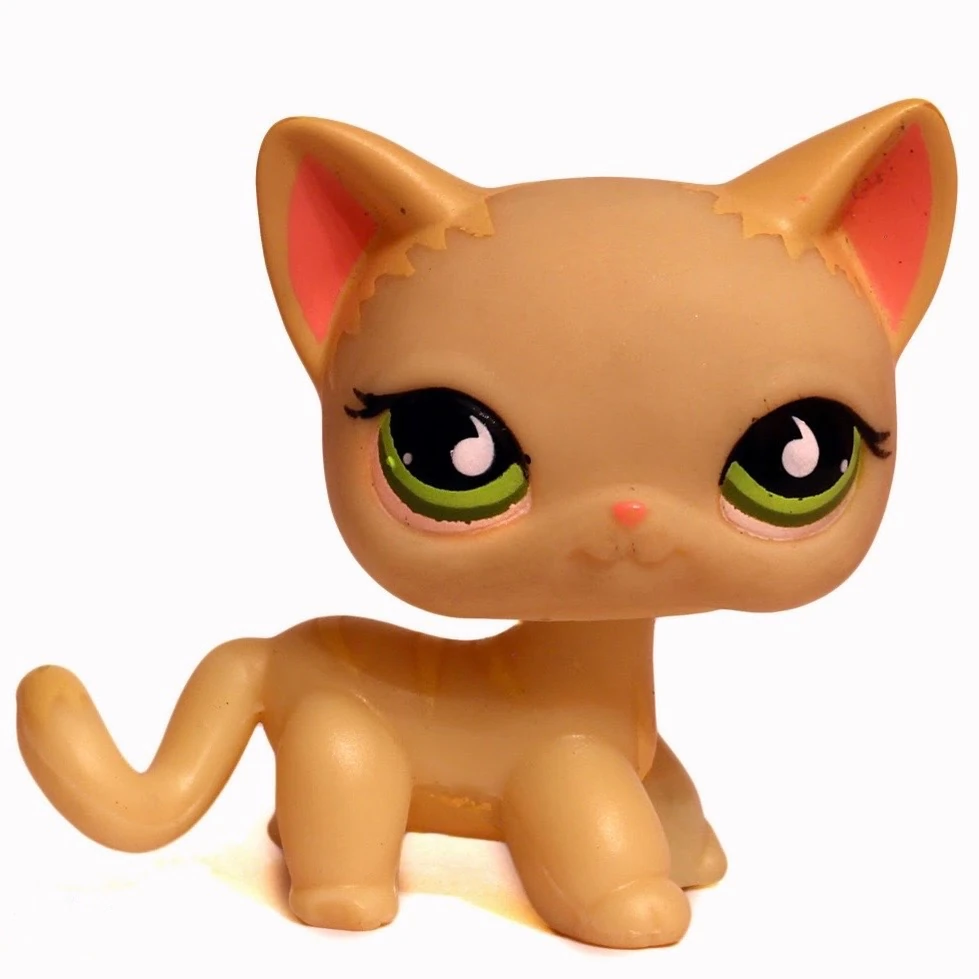 Littlest Pet Shop Hasbro #733 - Chat à Poil Court (Authentique / Original)