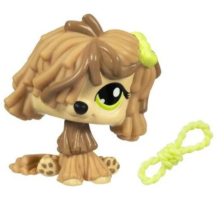 LPS #1458 LITTLEST PETSHOP ORIGINAL AUTHENTIQUE CHIEN KOMONDOR DOG HASBRO