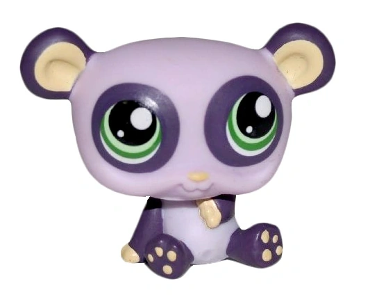 Figurine Littlest PetShop Panda #1305 Avec Maïs - Occasion