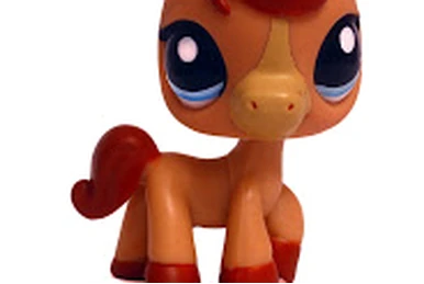 CHEVAL PONEY HORSE ZEBRE 2078 * LPS LITTLEST PETSHOP PET SHOP HASBRO