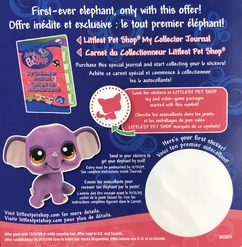 Figurine Littlest Pet Shop (LPS) éléphant N°1086 - Collector Série N°2, Occasion