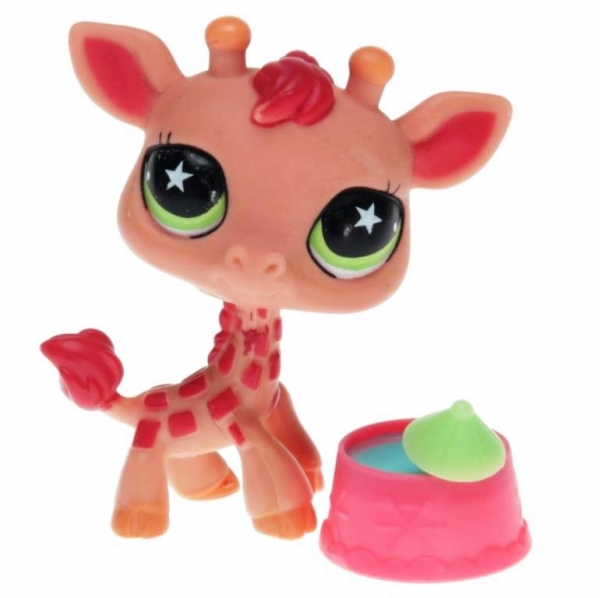 Littlest Pet Shop Toy Store - Littlest Pet Shop Pet Pairs Funniest #632 &  #633 Giraffe and Pink Mous