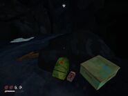 подстилки из лапника и немного припасов