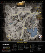 Карта на русском (уголь)