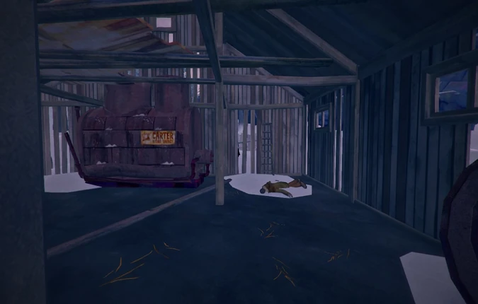 Труп владельца фермы в сарае