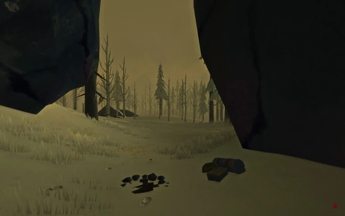 Чей-то костерок и вещички