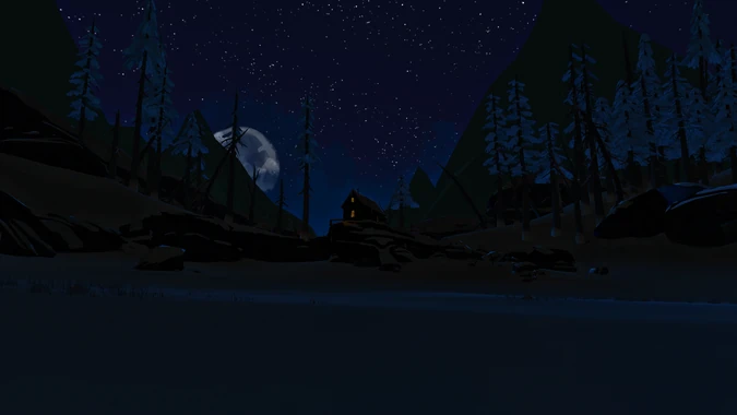 Дом зверолова ночью