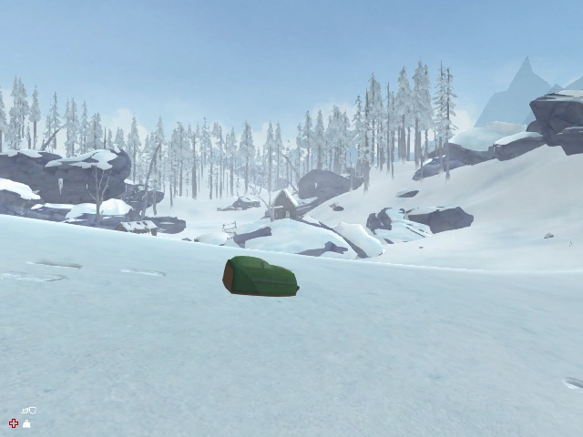 Рюкзак за домиком зверолова