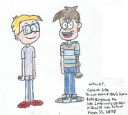 Cody with another Loud House O.C. Zack Zoobrawd (Zack owned by J-Zrod https://www.deviantart.com/j-zrod98)