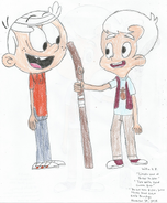 Two White Haired Boys, Lincoln Loud and Bobby The Elder