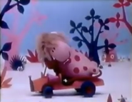 Ermintrude without her hat in "Traffic Block and Road Race" (series 3)