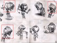 Zeebad 2005 Film CGI Character Design Sketches
