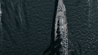 Top view of a Japanese Yamato-class battleship