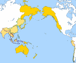 Location of Empire of Japan
