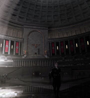 Interior of the Volkshalle.