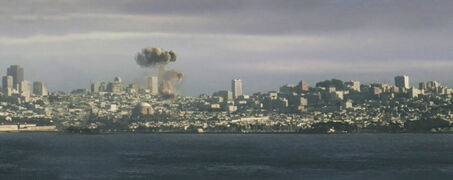 San Francisco after the explosion at the Kempeitai headquarters.