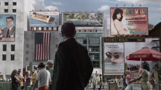 Tagomi travels to a different universe and sees San Francisco as America having won the war.