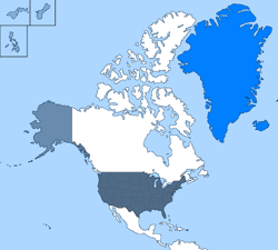 Location of United States
