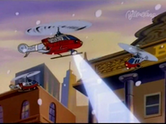 ECPD copters in the episode, Santa Mask.