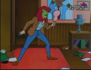 Starisborn.jpg (39 KB) Masked Peggy in her unmasked self's clothes and saying "a star is born!".