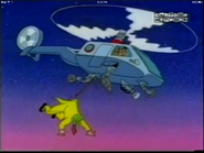Lt. Kellaway on a police copter carrying The Mask from the episode, "Cool Hand Mask."