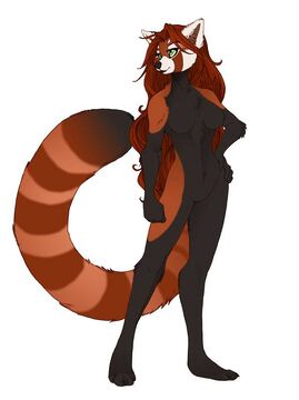 red panda drawing furry