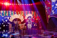 Boi-Bumbá during his second performance