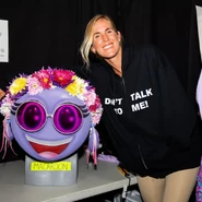 Bethany Hamilton Backstage With Her Mask