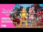 Katharine McPhee & David Foster-Banana Split Unmasked Interview - Group B Finale - THE MASKED SINGER