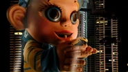Baby portrayed as a giant
