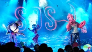 Rock Lobster performing "SOS"