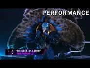 Peacock sings "The Greatest Show" by Hugh Jackman - THE MASKED SINGER - SEASON 1