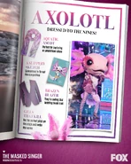 Promotional image for season 9, featuring Axolotl and dress-up instructions