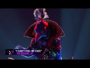 Peacock sings "Can't Feel My Face" by The Weeknd - THE MASKED SINGER - SEASON 1