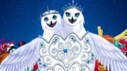 Snow Owls happy