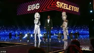 Egg and Skeleton during the smackdown