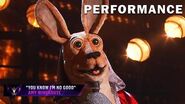 Kangaroo sings "You Know I'm No Good" by Amy Winehouse THE MASKED SINGER SEASON 3