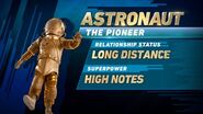 Astronaunt's stats