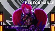 Night Angel sings "You Give Love a Bad Name" by Bon Jovi THE MASKED SINGER SEASON 3