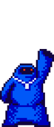 8-bit sprite of The Artificer holding his arm up.