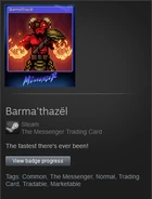 Barma'thazël's Steam trading card.